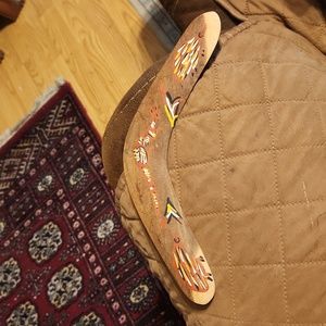 Queensland Aboriginal Creations 10" 🪃 Boomerang Handmade Wood NWT